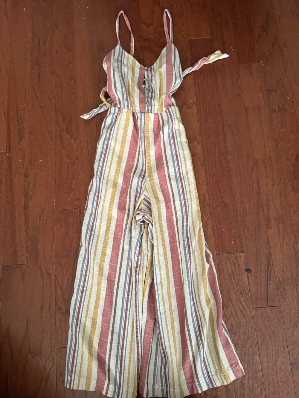 As U Wish Multicolor Striped Sleeveless Jumpsuit